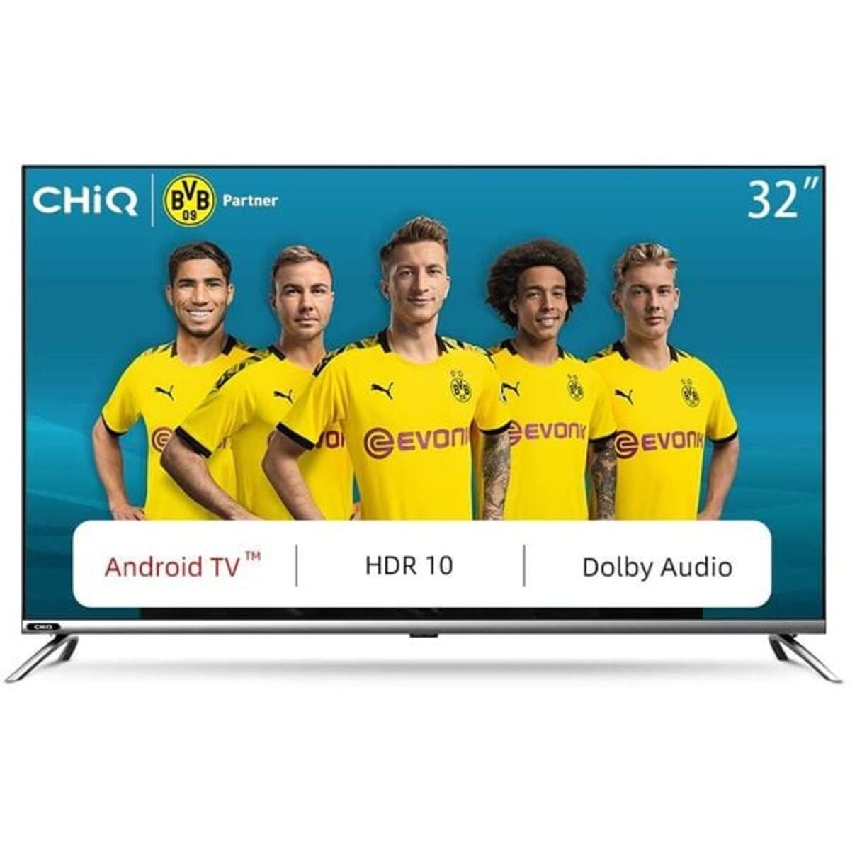 CHiQ 32 Inch LED Smart TV HD Android 9.0, Black Model – L32H7 – 1 Year Warranty - Image 1