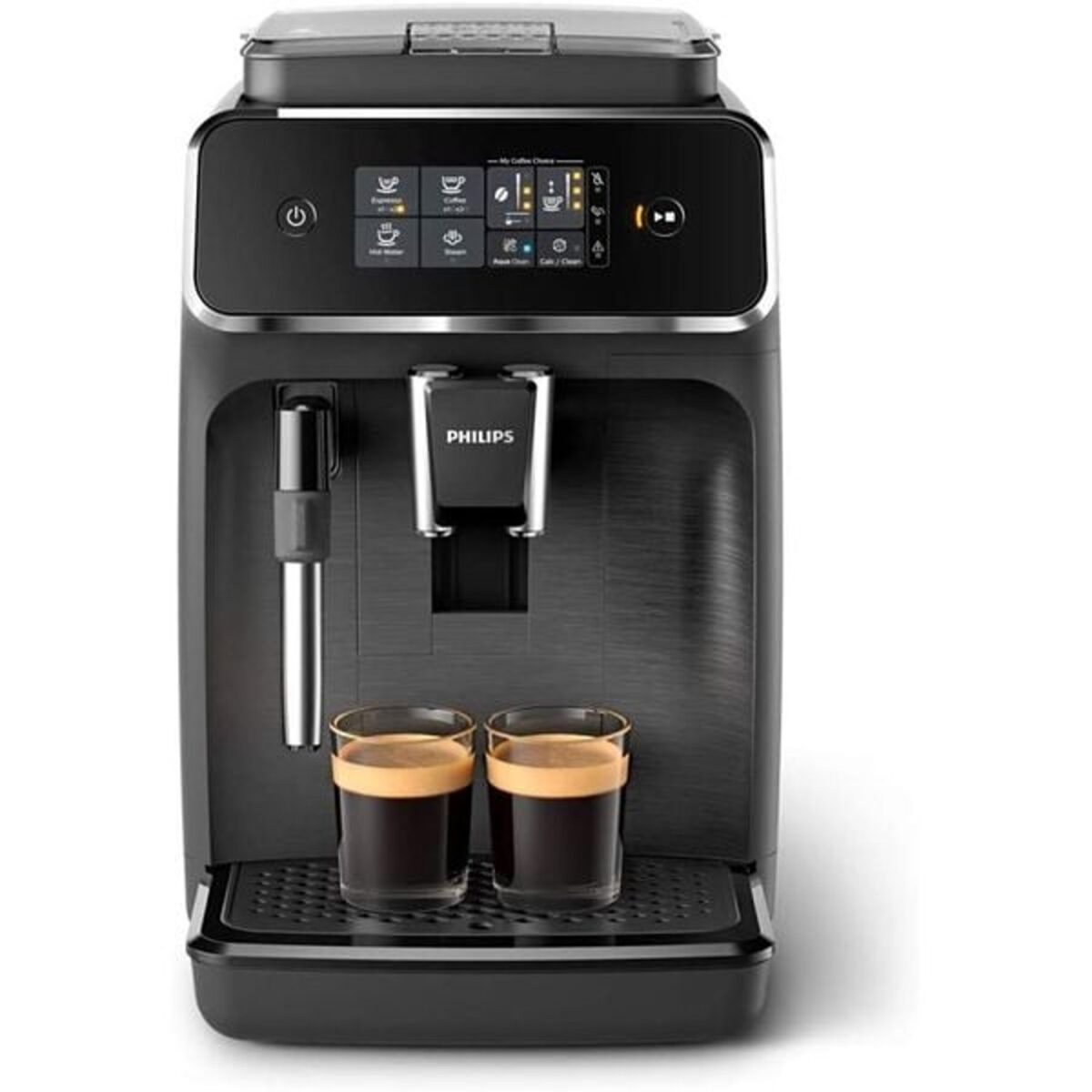 Philips Full Automatic Espresso Machine Beverages Classic Milk frothier Matte Touch Display Color Black Model – EP2220/10 – 1 Year Warranty. - Image 1