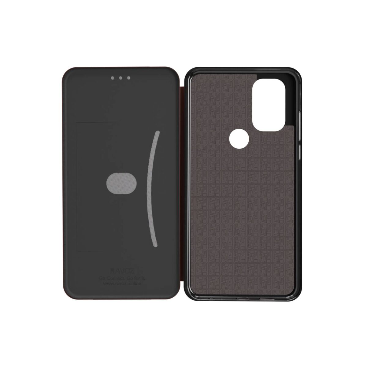 RAVOZ Z6 Pro Flip Cover Brown - Image 5