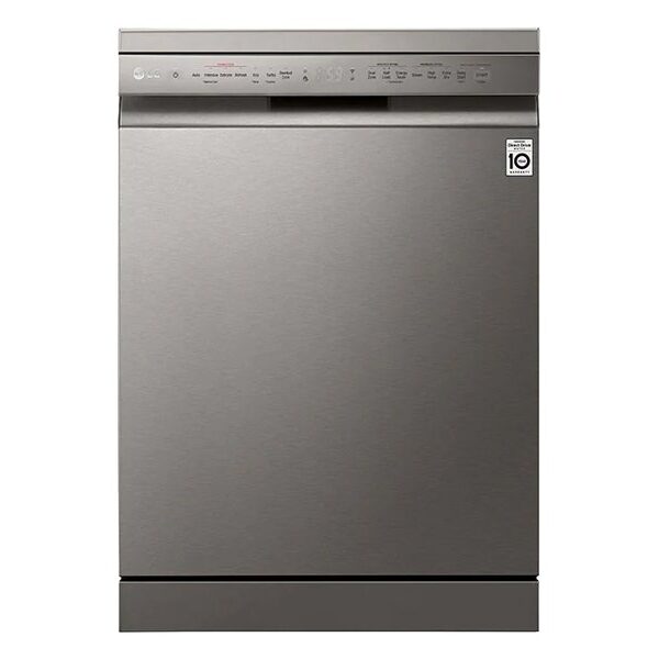 LG 14 Place Settings Dishwasher Quad Wash Steam Stainless Steel Color Silver Model – DFB425FP – International Version.