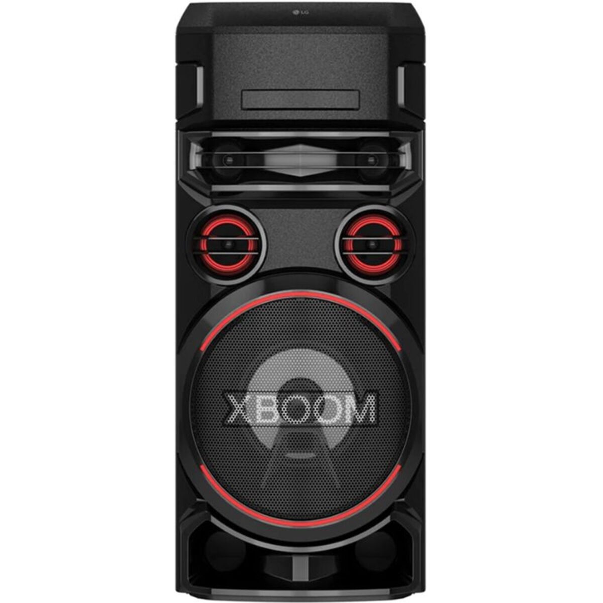 LG 500W One Body Speaker with Super Bass Boost Karaoke DJ Function Multi Color Lighting Black Model – ON7 – International Version - Image 1
