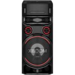 LG 500W One Body Speaker with Super Bass Boost Karaoke DJ Function Multi Color Lighting Black Model – ON7 – International Version