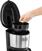 Black+Decker 750W 10 Cup Coffee Maker/Coffee Machine With Glass Carafe For Drip Coffee Silver/Black Model – DCM750S-B5 – 1 Year Warranty - Image 3