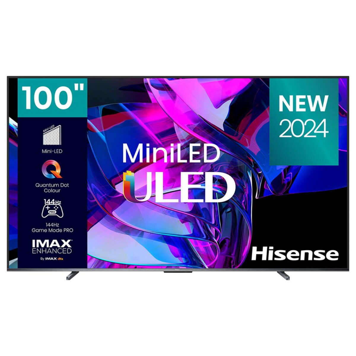 Hisense 100 Inch ULED 4K Smart VIDDA Class U7K Series Mini LED Pro TV Color Black Model – 100U7K – 1 Year Warranty. - Image 1