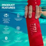 JBL Portable IP67 Waterproof Speaker with Bold JBL Original Pro Sound Powerful Sound and Deep Bass Red Model JBLFLIP6RED | 1 Year Warranty - Image 3