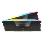 Corsair Vengeance RGB 64GB (2x32GB) 6000MHz C40 DDR5 Memory Kit, Black (CMH64GX5M2B6000C40)