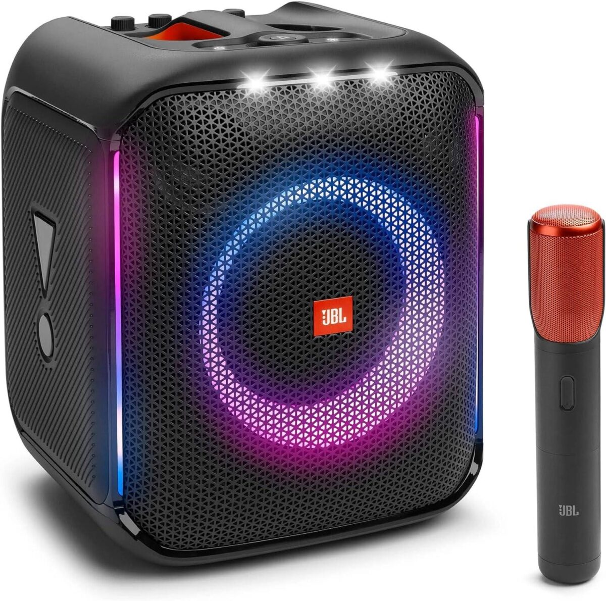 JBL Partybox Encore Portable Party Speaker with Digital Wireless Mic 100W Powerful Sound Black Model JBLPBENCORE1MICUK | 1 Year Warranty - Image 2