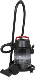 Super General 21 Liter Wet Dry Vacuum Cleaner with 360 Degree Swivel Castors 1600W Durable Color Black Model – SGVC2001WD – 1 Year Warranty. - Image 2