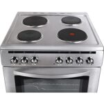 Hoover 60CM Electric Hot Plate Cooker 4 Burner Multi Function Oven with Grill Rotisserie and Oven Thermostat Steel Model FEC6601S | 1 Year Full Warranty - Image 2
