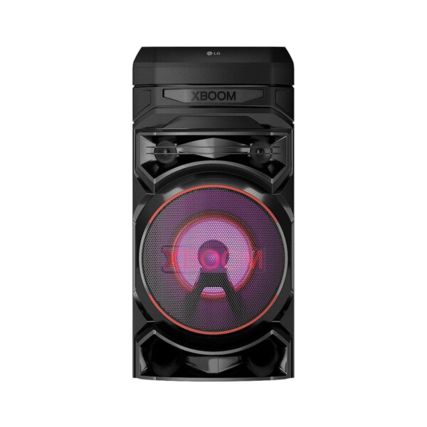 LG XBOOM Party Speakers HiFi System Multi Color Lighting Karaoke Feature USB Bluetooth Connection Black Model RNC5 – International Version