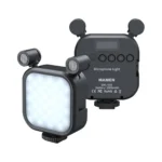 2 in 1 Microphone RGB LED Light For Vlogging