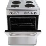 Hoover 60CM Electric Hot Plate Cooker 4 Burner Multi Function Oven with Grill Rotisserie and Oven Thermostat Steel Model FEC6601S | 1 Year Full Warranty - Image 3