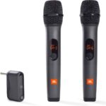 JBL Wireless Two Microphone System with Dual-Channel Receiver Black Model JBLWIRELESSMIC | 1 Year Warranty
