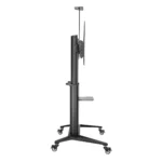 Galaxy Ultra-Modern Large Screen Aluminium TV Cart For Most 70″ – 120″ Tilting Design Matte Black, Gloss White Model – SH1900 120TB – 1 Year Warranty - Image 4