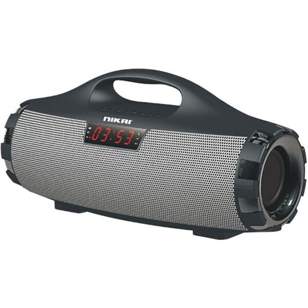 Nikai 12 Watts Portable Bluetooth Speaker System And FM-Radio Tabletop Mount Black Model NBTS30 | 1 Year Warranty