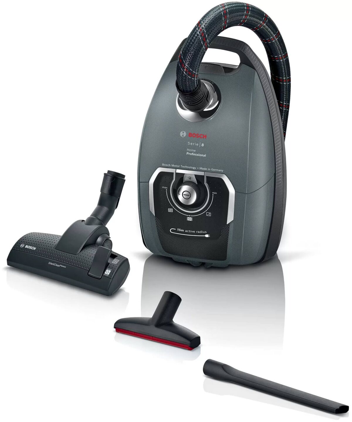 Bosch Serie 8 Bagged vacuum cleaner Home Professional Black Model BGL8PRO3 | 1 Year Warranty - Image 2