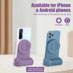 3 In 1 – Camera Holder Grip + Wireless Charging Stand + Bluetooth Handheld Selfie Stick - Image 4