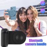 3 In 1 – Camera Holder Grip + Wireless Charging Stand + Bluetooth Handheld Selfie Stick - Image 2