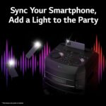 LG XBOOM Party Speakers HiFi System Multi Color Lighting Karaoke Feature USB Bluetooth Connection Black Model RNC5 – International Version - Image 3