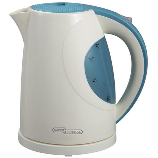 Super General 1.7 L Electric Kettle Color Sky Blue Model SGK217PD | 1 Year Warranty
