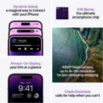 Apple iPhone 14 Pro Max 512GB Dual Sim e-Sim+Physical Sim UAE Version – Deep Purple - Image 4