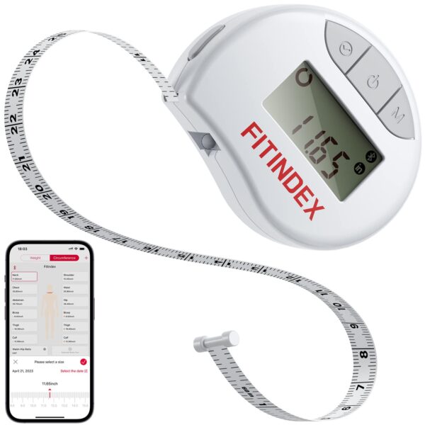 FITINDEX Smart Body Tape Measure Bluetooth Digital Measuring Tape