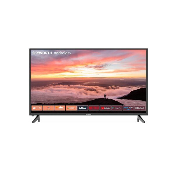 Skyworth 40 inch Frame Less Smart TV Android 11 With Google Assistant Silver Model – 40STD6500 – 1 Year Warranty.