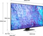 Samsung 75 Inch QLED 4K Smart TV, (Series Q80C), Neural Quantum Processor 4K, Quantum HDR+, Color Carbon Silver Model – QA75Q80CAUXZN – 1 Year Warranty. - Image 2