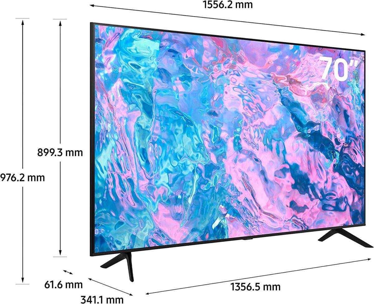 Samsung 70 Inch Crystal UHD 4K Smart TV, (Series CU7000), Crystal Processor 4K, Vivid Crystal Colors, Smart Hub, Color Black Model – UA70CU7000UXZN – 1 Year Warranty. - Image 6