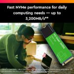 Western Digital 480GB WD Green SN350 NVMe Internal SSD Solid State Drive – Gen3 PCIe, M.2 2280, Up to 2,400 MB/s (WDS480G2G0C) - Image 3
