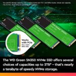 Western Digital 480GB WD Green SN350 NVMe Internal SSD Solid State Drive – Gen3 PCIe, M.2 2280, Up to 2,400 MB/s (WDS480G2G0C) - Image 4