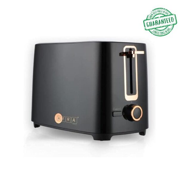 AFRA Japan 700Watt Electric Breakfast Toaster Black Model AF-100700TOBL | 1 Year Full Warranty