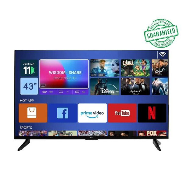 Afra Japan 43 Inch 4K UHD LED Smart Television Black Model AF-4311HDBK | 1 Year Full Warranty