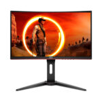 AOC 24-Inch Curved Frameless Gaming Monitor FHD 1920 X 1080 1500r VA Panel 1ms MPRT 144Hz FreeSync | C24G1