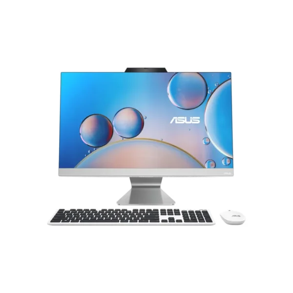 ASUS A3402WVAK All-In-One Desktop Computer 23.8″ FHD, Intel Core i5-1335U, 8GB RAM, 512GB SSD, Intel Iris Xe Graphics, English-Arabic Keyboard, FreeDOS, White – A3402WVAK-WPC0540