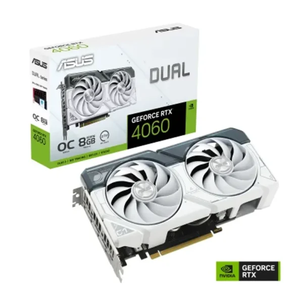 ASUS Dual GeForce RTX 4060 White OC Edition 8GB GDDR6-90YV0JC2-M0NA00