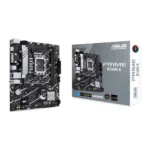 ASUS Prime B760M-K, An Intel® B760 LGA 1700 MATX Motherboard With PCIe 4.0, Two PCIe 4.0 M.2 Slots, DDR5, Realtek 2.5Gb Ethernet, VGA, HDMI™, SATA 6 Gbps, Front USB 3.2 Gen 1, Aura Sync- 90MB1FI0-M0EAY0