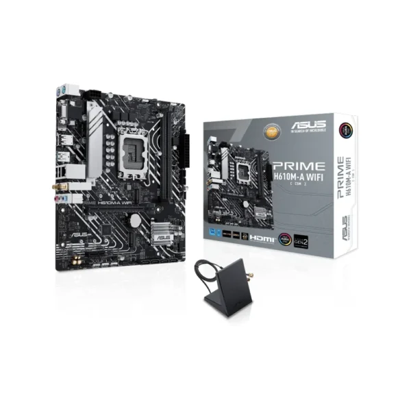 ASUS Prime H610M-A Wi-Fi Micro-ATX LGA 1700 Motherboard | 90MB1G00-M0EAY0