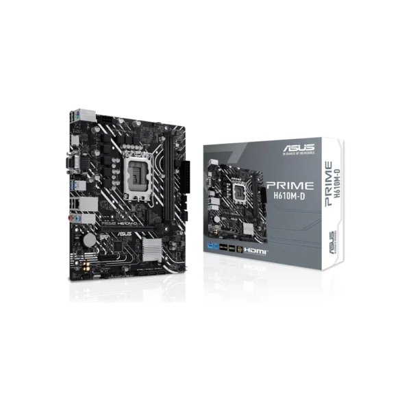ASUS Prime H610M-D LGA 1700 DDR5 Motherboard, 90MB1G80-M0EAY0