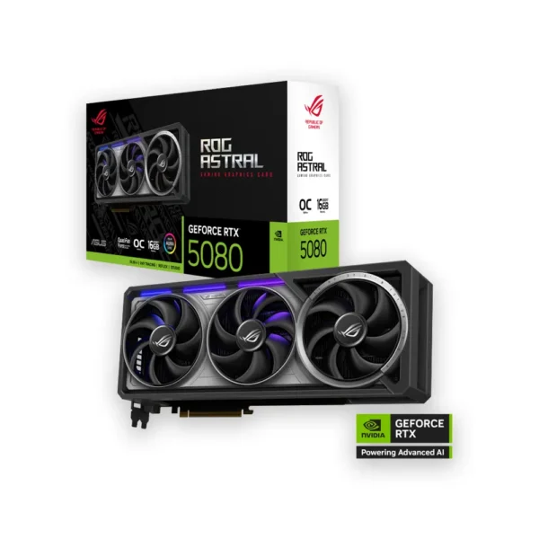 ASUS ROG Astral GeForce RTX 5080 16GB GDDR7 OC Edition- 90YV0LV0-M0AA00