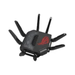 ASUS ROG Rapture GT-BE98 Quad-band WiFi 7 AiMesh Extendable Gaming Router, 25Gbps, 320MHz, 4K-QAM, Dual 10G Ports, Quad 2.5G Ports, VPNs, 4G LTE/5G Mobile Tethering – Black - Image 2