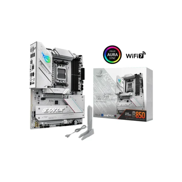 ASUS ROG Strix B850-A GAMING WIFI AM5 ATX Motherboard, White – 90MB1J50-M0EAY0