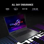 ASUS ROG Strix G16 G614JVR-I9161G 16″ FHD Intel Core i9-14900HX 16GB RAM 1TB SSD, RTX 4060 8GB Graphics Gaming Laptop, English-Arabic Keyboard  – Grey - Image 2