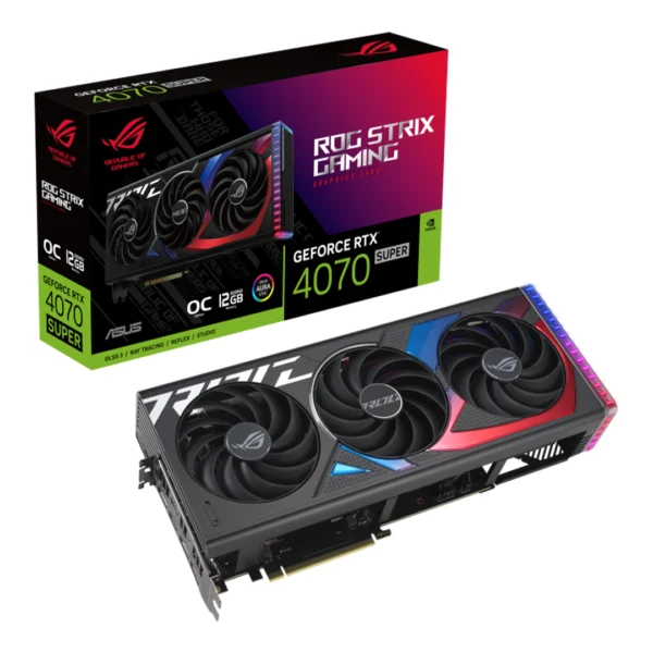 ASUS ROG Strix GeForce RTX 4070 SUPER OC Edition 12GB GDDR6X Graphics Card