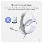 ASUS ROG Strix Go Core Moonlight White Gaming Headset- 90YH0381-B1UA00 - Image 3