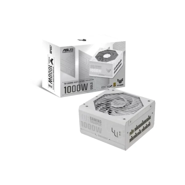 ASUS TUF Gaming 1000W 80Plus Gold Fully Modular ATX Power Supply, White – 90YE00S5-B0NA00