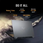 ASUS TUF Gaming F16 FX607VU 16” WUXGA 144Hz  Gaming Laptop, Intel Core i7-13620H, 16GB RAM, 1TB SSD, RTX 4050 6GB,  English-ArabicKeyboard, Windows 11,  Mecha Gray – 90NR0N06-M006W0 - Image 4
