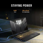 ASUS TUF Gaming F16 FX607VU 16” WUXGA 144Hz  Gaming Laptop, Intel Core i7-13620H, 16GB RAM, 1TB SSD, RTX 4050 6GB,  English-ArabicKeyboard, Windows 11,  Mecha Gray – 90NR0N06-M006W0 - Image 6