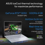 ASUS Vivobook 16X K3605ZC Laptop, 16″ WUXGA, Intel Core i7-12700H, 16GB RAM, 1TB SSD, RTX 3050 4GB, English-Arabic Keyboard, Windows 11, Black – K3605ZC-MB374W - Image 4