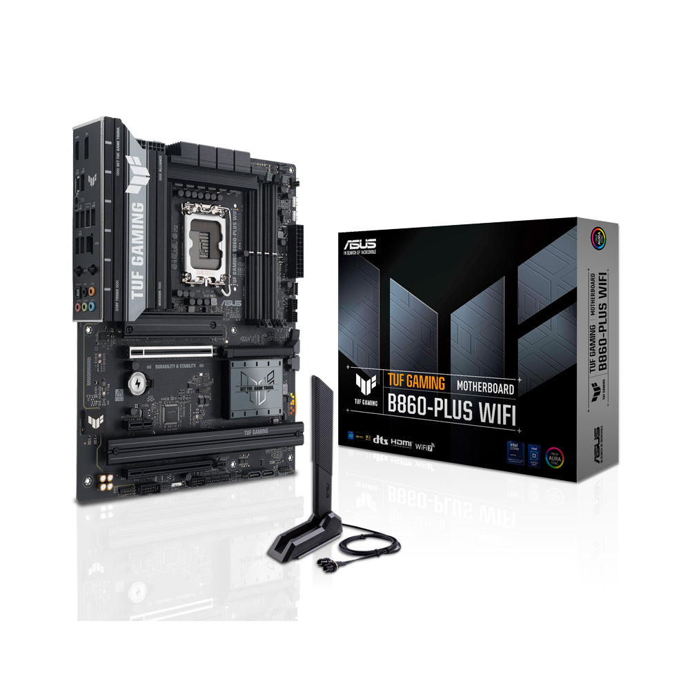 ASUS TUF GAMING B860-PLUS WIFI DDR5 LGA 1851 ATX Motherboard – Black | 90MB1JL0-M0EAY0 - Image 1